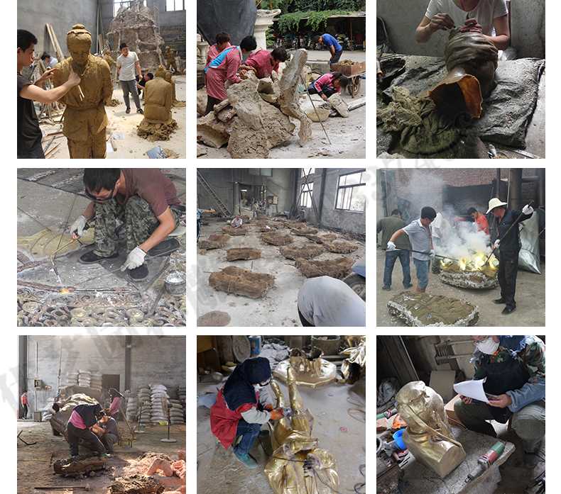 銅雕塑廠家，銅雕塑鑄造流程，銅雕塑定制