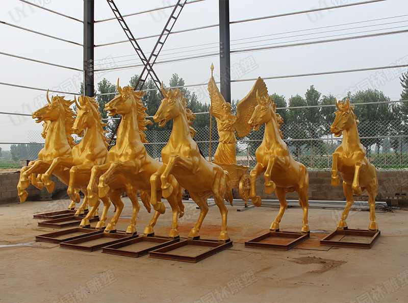 景觀銅馬雕塑，銅馬雕塑定制