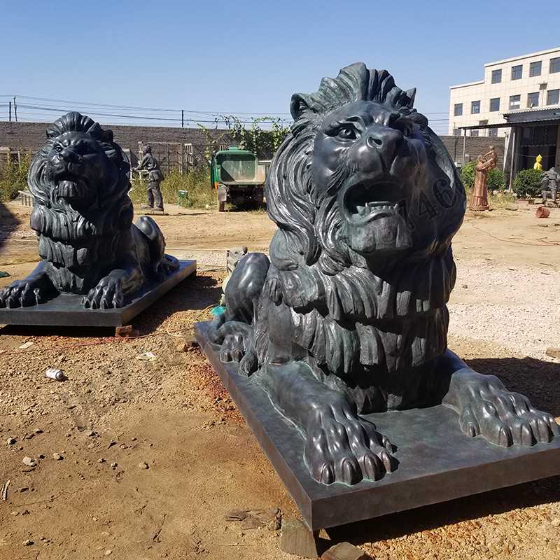 匯豐銅獅子，銅匯豐獅子，銅雕塑廠家，銅獅子廠家