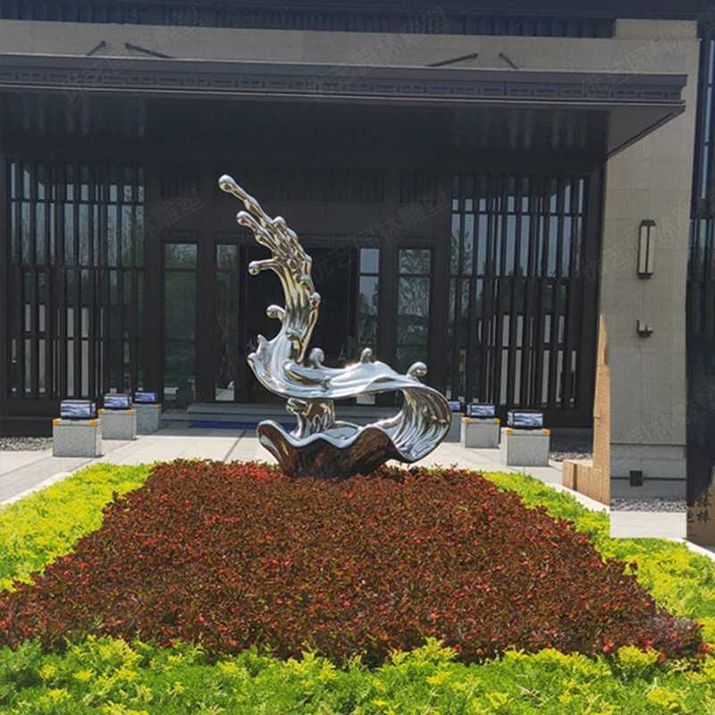 不銹鋼流水雕塑，不銹鋼雕塑廠家